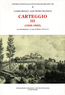 Cosimo Ridolfi – Gian Pietro Vieusseux. Carteggio III (1846-1863)