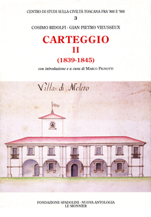 Cosimo Ridolfi – Gian Pietro Vieusseux. Carteggio II (1839-1845)