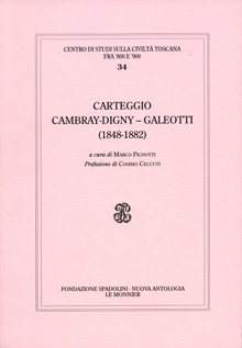 Carteggio Cambray-Digny – Galeotti (1848-1882)