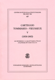 Carteggio Tommaseo – Vieusseux V (1856-1863)