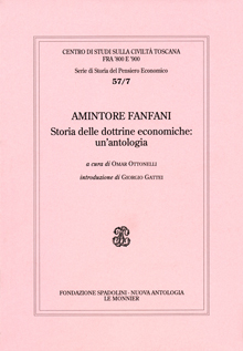 Amintore Fanfani. Storia delle dottrine economiche: un’antologia