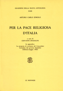 Per la pace religiosa d’Italia