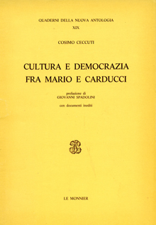 Cultura e democrazia fra Mario e Carducci