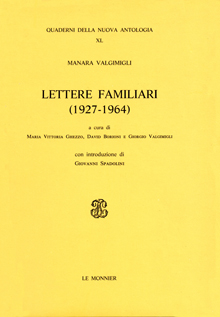 Manara Valgimigli Lettere familiari (1927-1964)