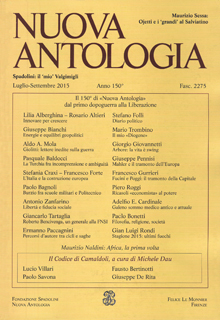 Nuova Antologia - a. CL, n. 2275, luglio-settembre 2015