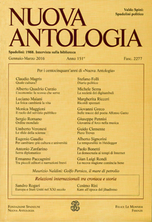 Nuova Antologia - a. CLI, n. 2277, gennaio-marzo 2016