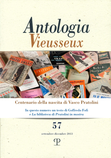 Antologia Vieusseux - a. XIX, n. 57, settembre-dicembre 2013