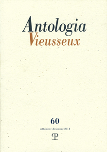 Antologia Vieusseux - a. XX, n. 60, settembre-dicembre 2014