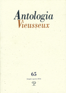 Antologia Vieusseux - a. XXII, n. 65, maggio-agosto 2016
