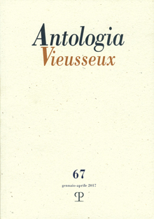Antologia Vieusseux - a. XXIII, n. 67, gennaio-aprile 2017