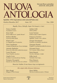 Nuova Antologia - a. CLII, n. 2284, ottobre-dicembre 2017