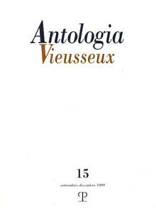 Antologia Vieusseux - n. 15, settembre-dicembre 1999