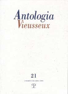 Antologia Vieusseux - n. 21, settembre-dicembre 2001