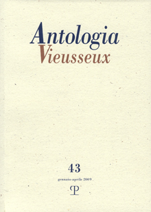 Antologia Vieusseux - n. 43, gennaio-aprile 2009