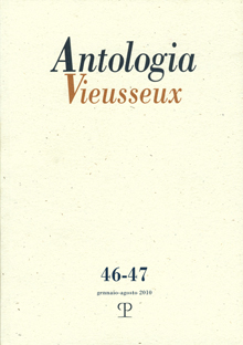 Antologia Vieusseux - n. 46-47, gennaio-agosto 2010