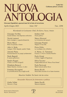 Nuova Antologia - a. CLVI, n. 2298, aprile-giugno 2021