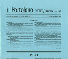 Il Portolano - Indici 1995-2004, nn. 1-40