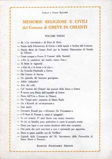 Memorie religiose e civili del Comune di Greve in Chianti. Vol. III
