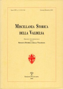 Miscellanea Storica della Valdelsa, a. CXV, n. 1-3 (312-314), Gennaio-Dicembre 2009
