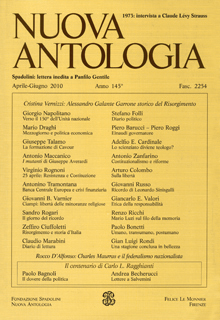 Nuova Antologia - a. CXLV, n. 2254, aprile-giugno 2010