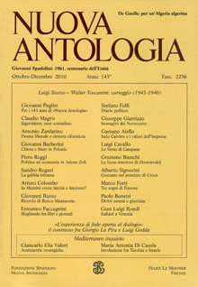 Nuova Antologia - a. CXLV, n. 2256, ottobre-dicembre 2010