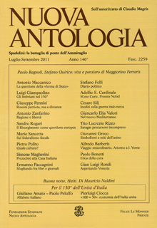 Nuova Antologia - a. CXLVI, n. 2259, luglio-settembre 2011