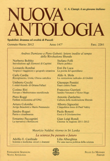 Nuova Antologia - a. CXLVII, n. 2261, gennaio-marzo 2012