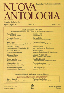 Nuova Antologia - a. CXLVII, n. 2262, aprile-giugno 2012