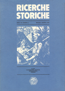 Ricerche storiche - A. VIII, N. 2, maggio-agosto 1978