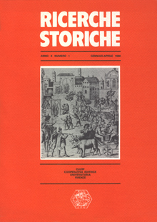 Ricerche storiche - A. X, N. 1, gennaio-aprile 1980