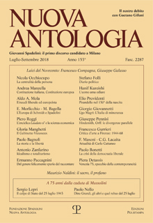 Nuova Antologia - a. CLIII, n. 2287, luglio-settembre 2018