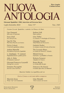 Nuova Antologia - a. CLVII, n. 2303, luglio-settembre 2022